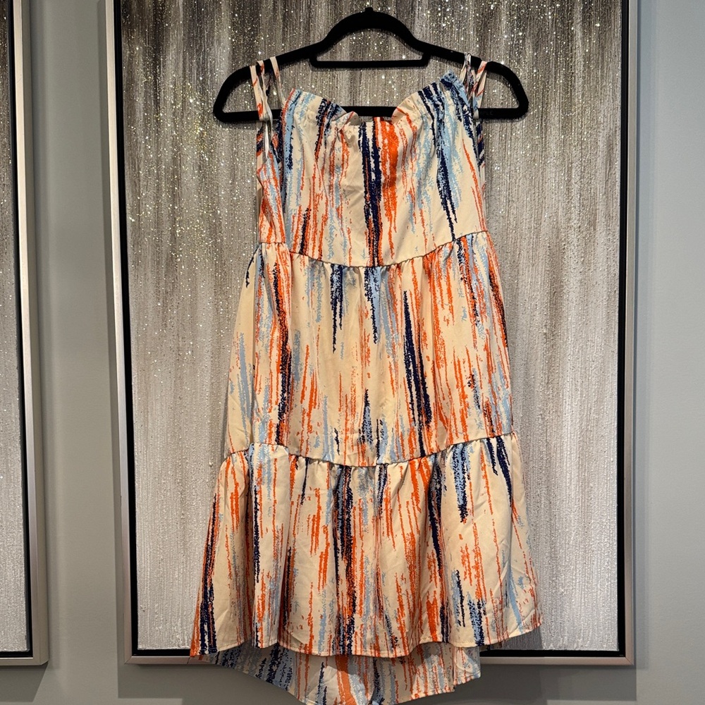 Colorful Strappy Dress